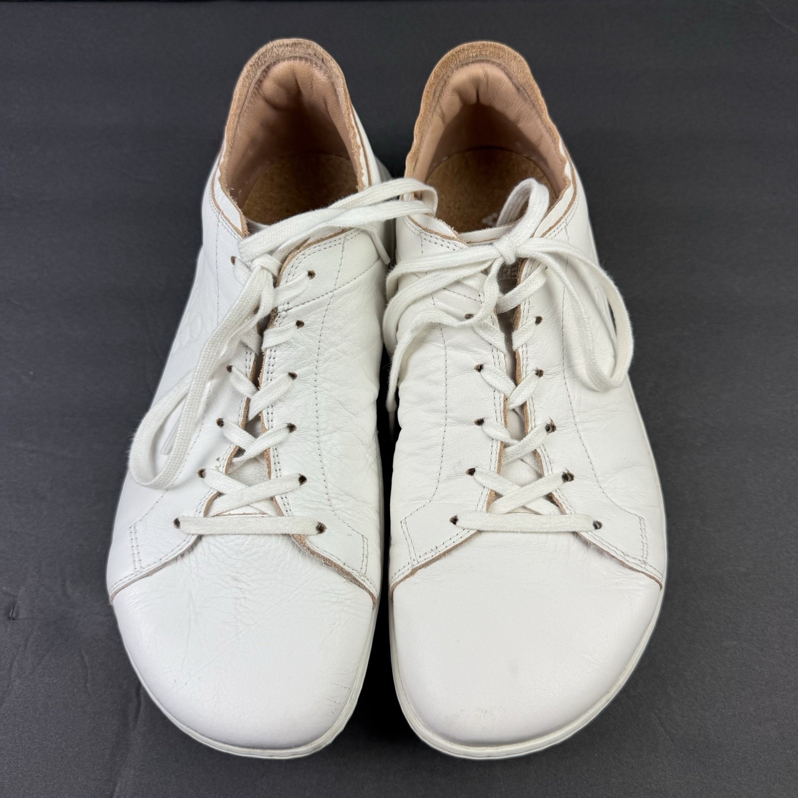 Vivobarefoot Geo Court Iii Shoes 41 White Leather Barefoot Minimalist 10 Womens